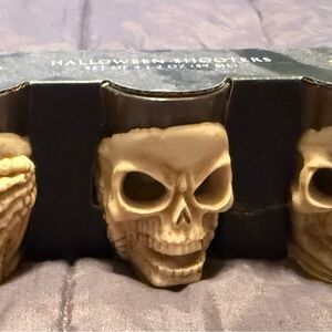 💀 Spooky Night Halloween Shooter Glass Set – Set of 3 (2 oz each)